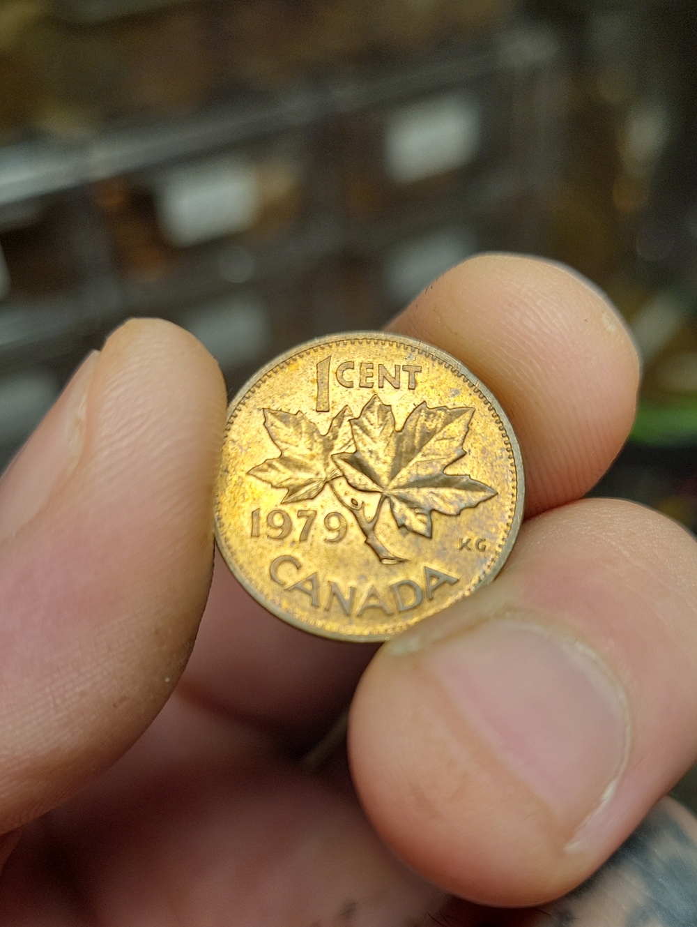 Shiny 1979 Canadian One Cent PENNY